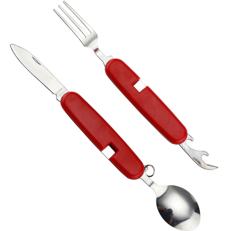 4-in-1-Besteckset für Outdoor-Abenteuer