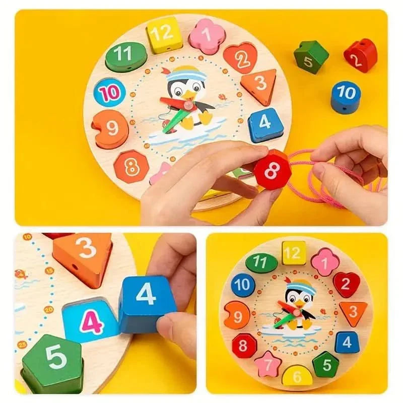 5-in-1 Montessori Motorikspielzeug-Set aus Holz für Babys