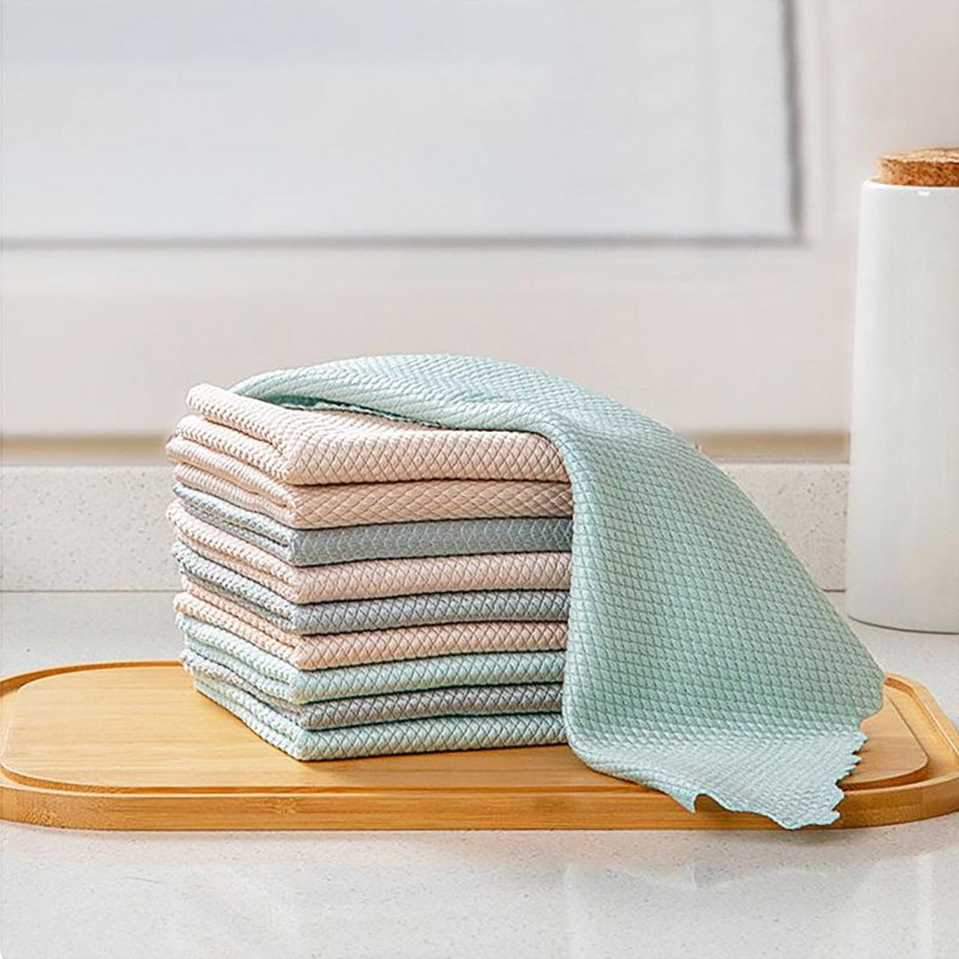 5-teiliges Mikrofaser-Wischtuch-Set für das Zuhause - effektive Reinigung
