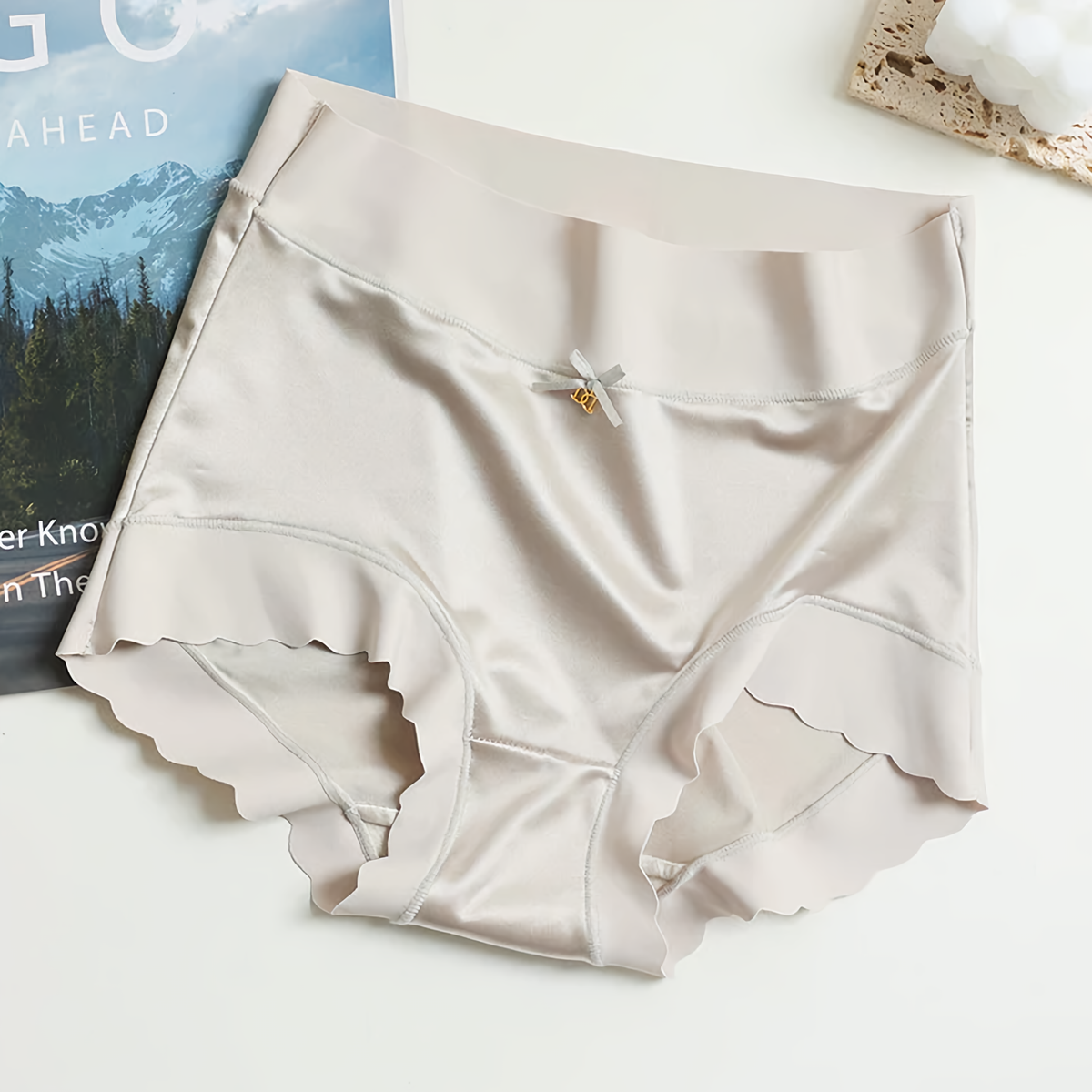 5er-Pack nahtlose weiche Satin-Slips