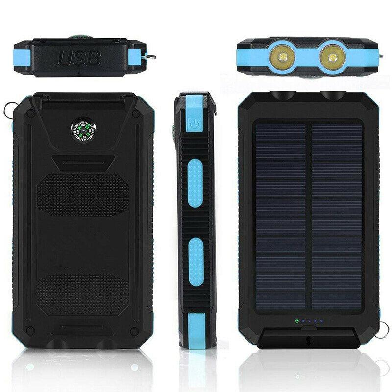 500000 mAh wasserdichte Solar-Powerbank - Doppel-USB
