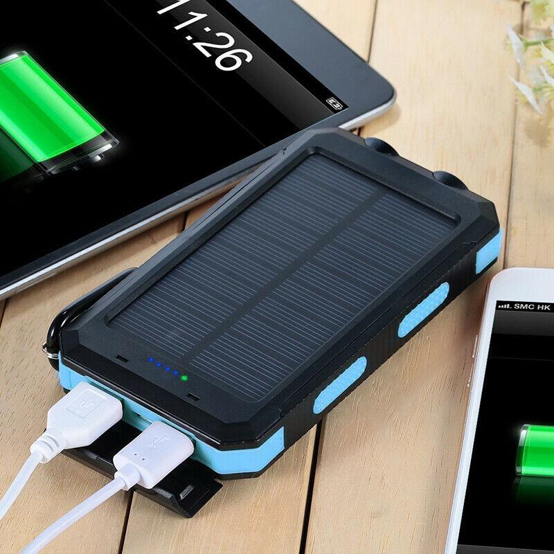 500000 mAh wasserdichte Solar-Powerbank - Doppel-USB