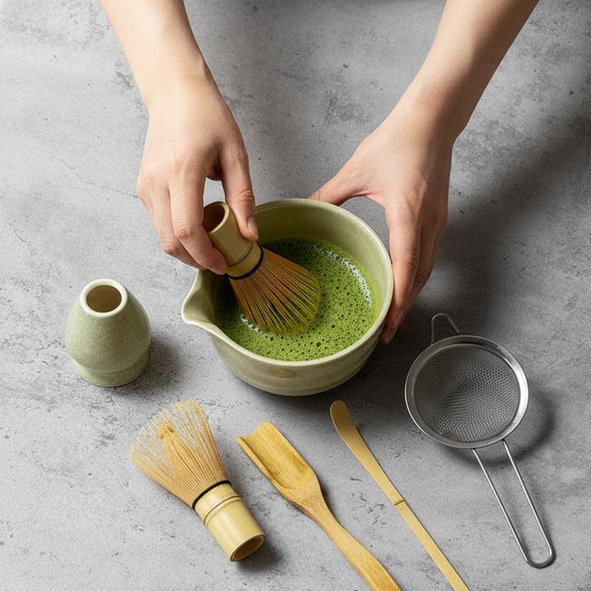 6-teiliges Matcha-Teeset für die authentische japanische Teezubereitung