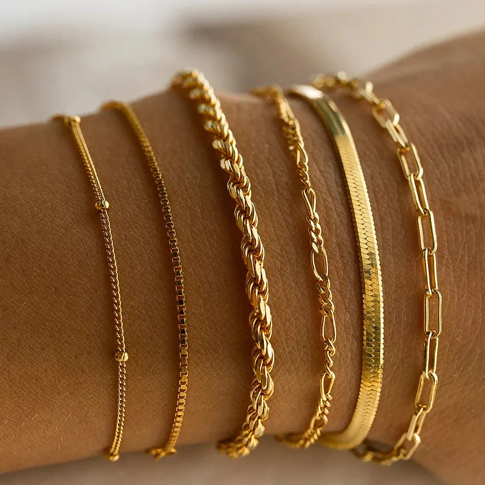 6-teiliges stilvolles Armband-Set