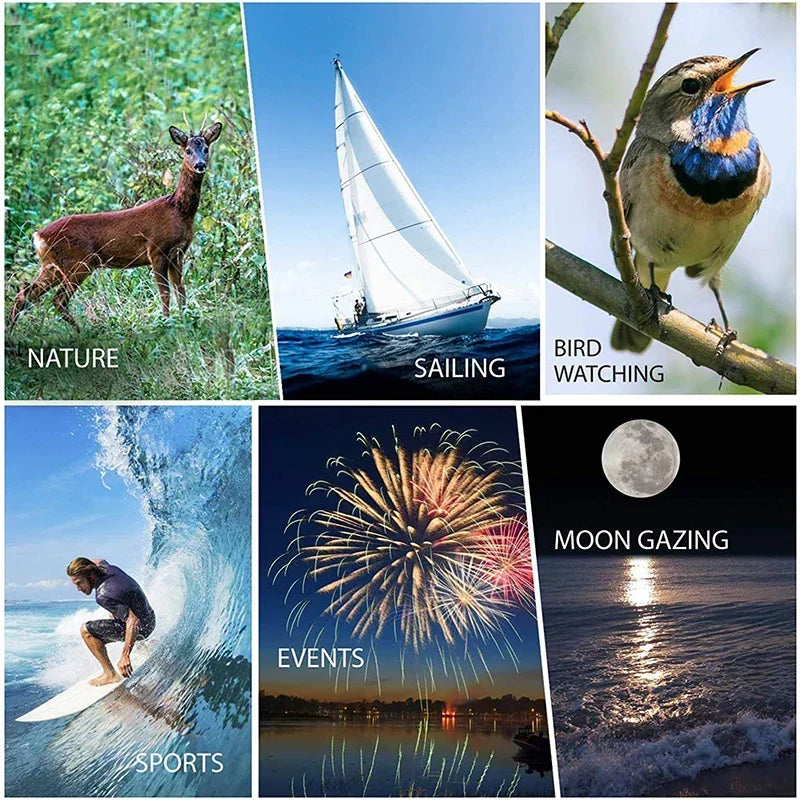 80X100 HD Monokulares Zoom-Fernrohr: Leistungsstark und tragbar für Jagd, Camping und Outdoor-Reisen