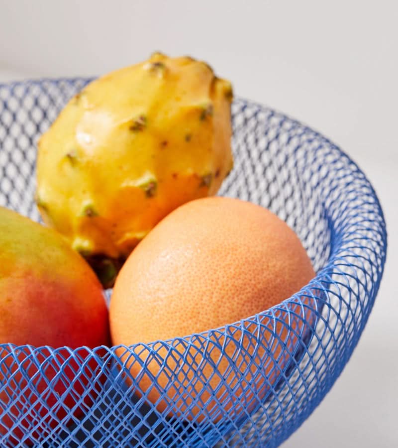 Obstkorb aus Stahlgitter mit Belüftung zum Frischhalten