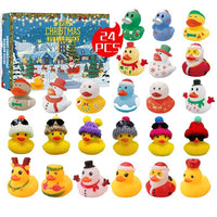 Adventskalender mit 24 Quietscheenten für Kinder