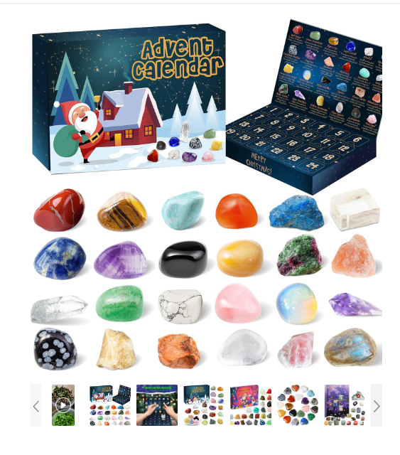 Adventskalender – 24 natürliche Kristallschätze