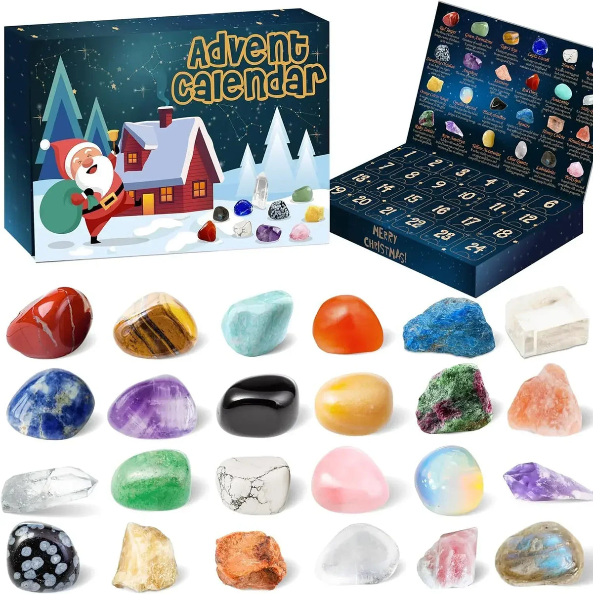 Adventskalender – 24 natürliche Kristallschätze