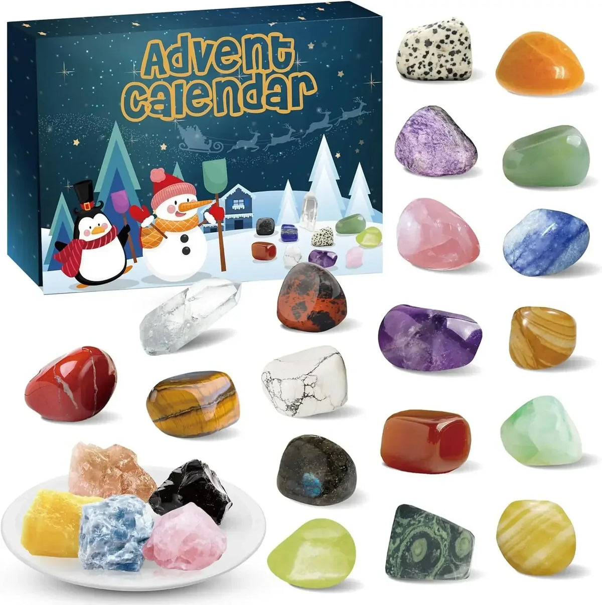 Adventskalender – 24 natürliche Kristallschätze