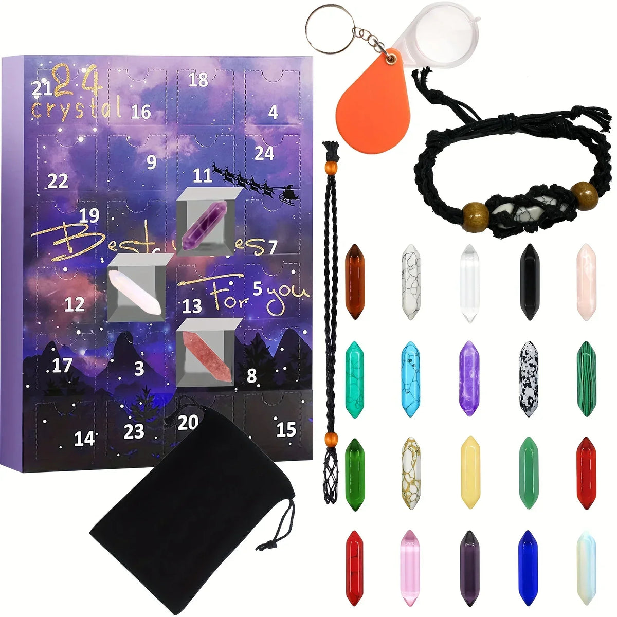 Adventskalender – 24 natürliche Kristallschätze