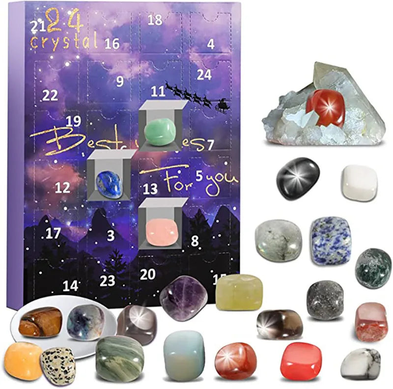 Adventskalender – 24 natürliche Kristallschätze