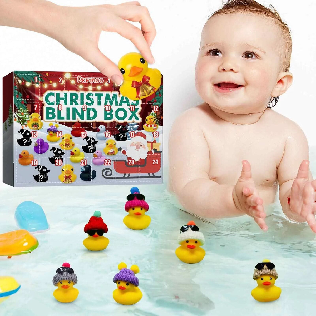 Adventskalender mit Badeenten