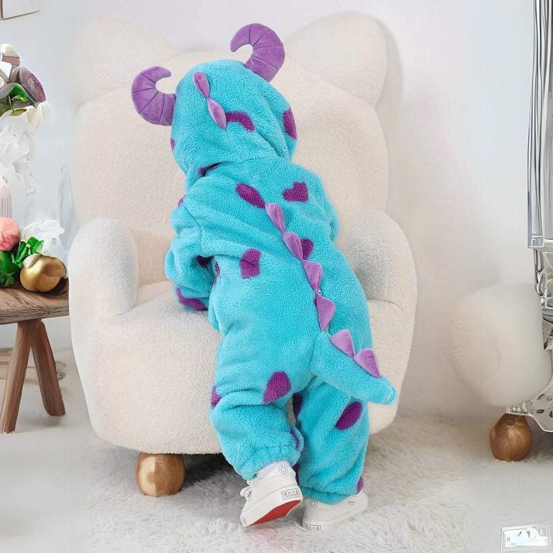 Baby-Strampler mit Tiermotiven – Weicher Komfort mit Reissverschluss