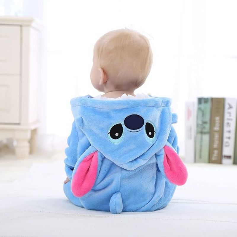 Baby-Strampler mit Tiermotiven – Weicher Komfort mit Reissverschluss
