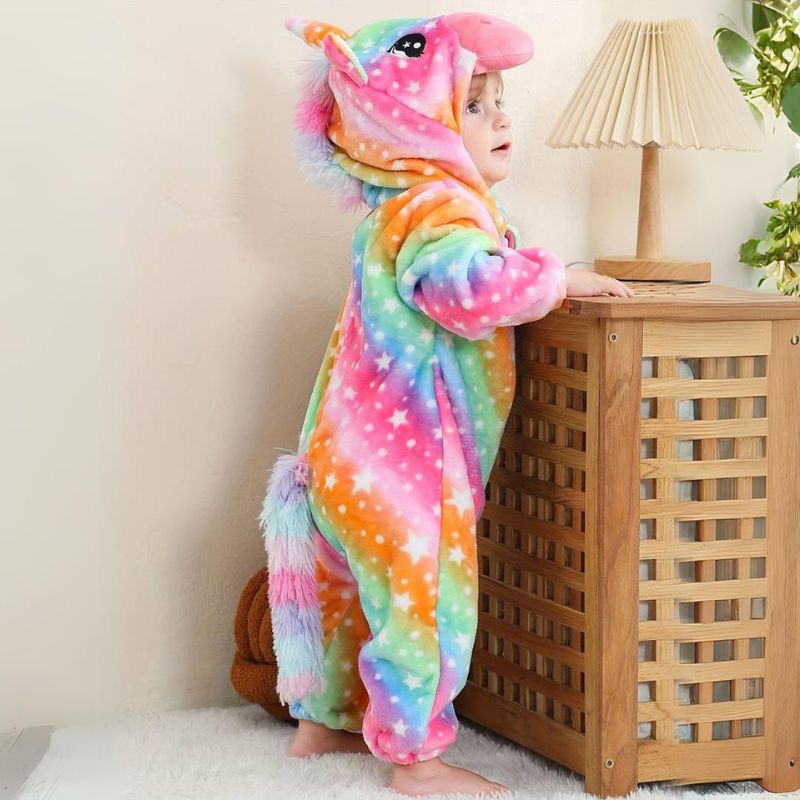 Baby-Strampler mit Tiermotiven – Weicher Komfort mit Reissverschluss