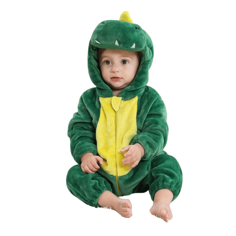 Baby-Strampler mit Tiermotiven – Weicher Komfort mit Reissverschluss