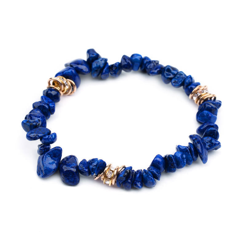 Verstellbares Damen-Mineralkristall-Perlenarmband