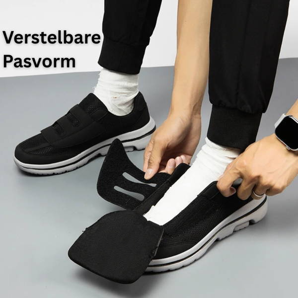 Verstellbare Klettschuhe in extra breiter, atmungsaktiver und bequemer Ausführung für geschwollene Füsse
