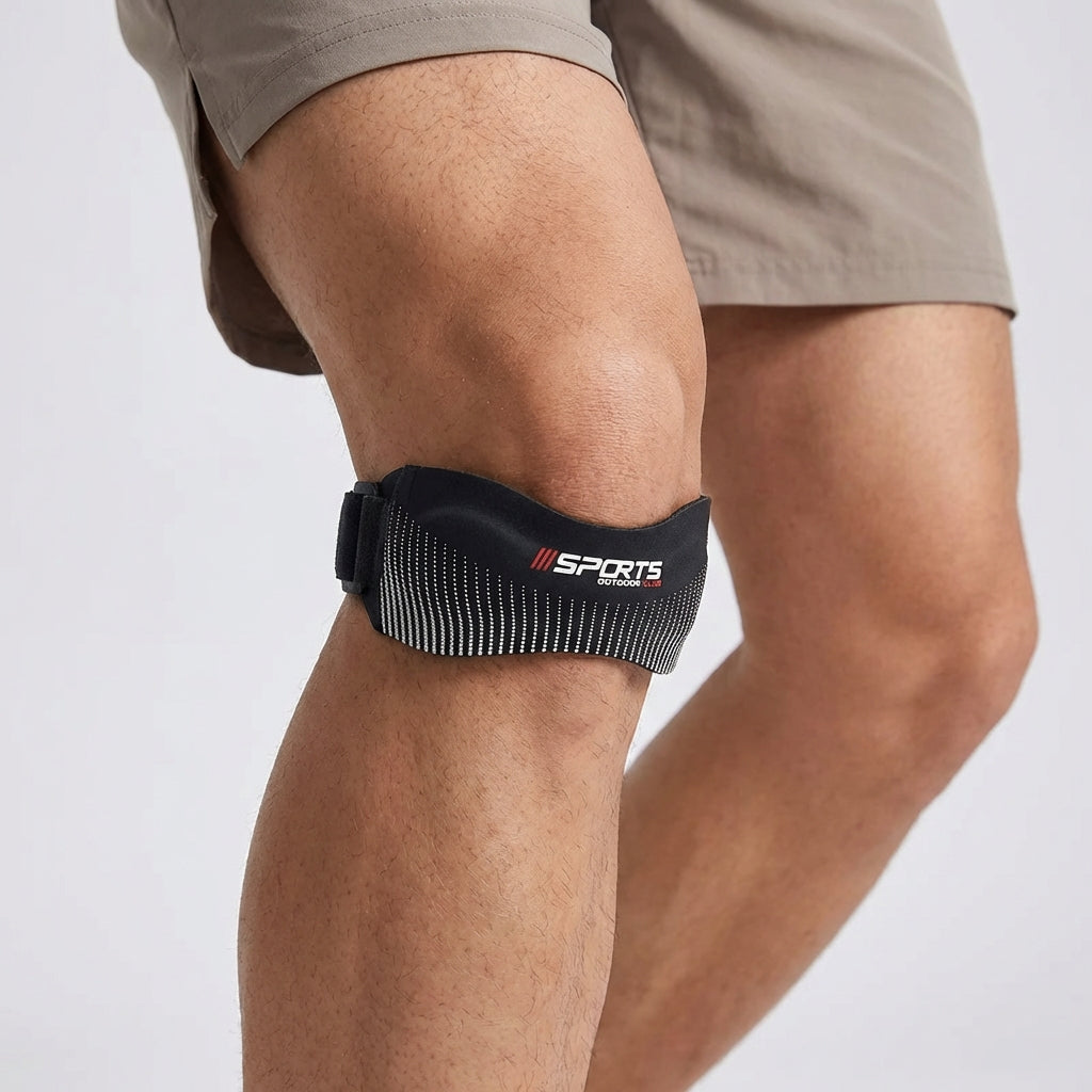 Verstellbare Kniebandage mit Kniegurt
