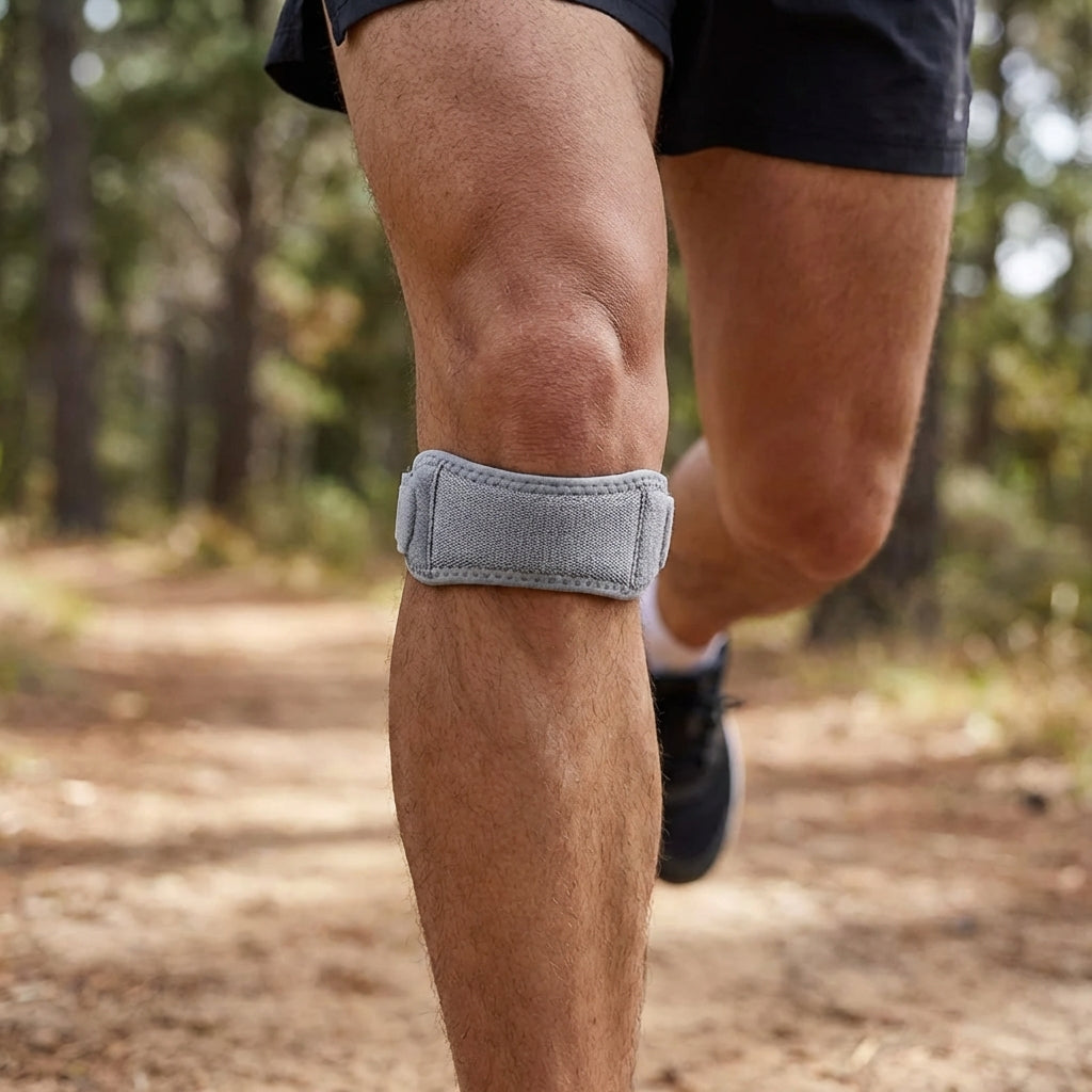 Verstellbare Kniebandage mit Kniegurt