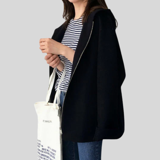 Alltags-Kapuzenjacke mit Reissverschluss