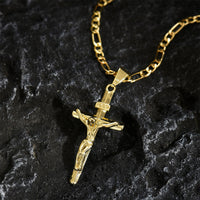 Goldene Halskette mit verstellbarer Figaro-Kette, hypoallergen