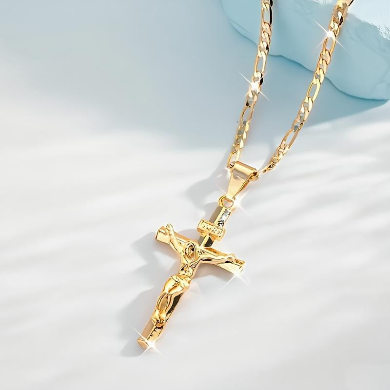 Goldene Halskette mit verstellbarer Figaro-Kette, hypoallergen