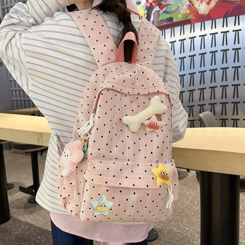 Süsser gepunkteter Rucksack
