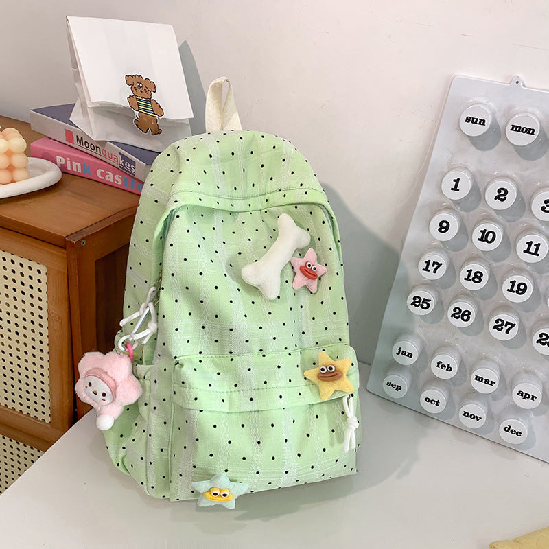 Süsser gepunkteter Rucksack
