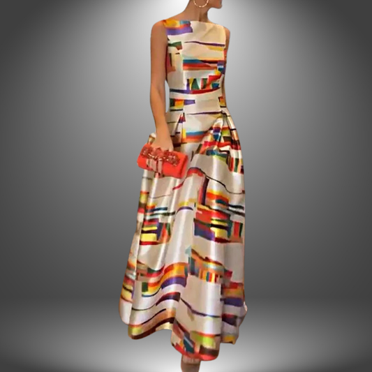 Ärmelloses Damen-Maxikleid in A-Linie