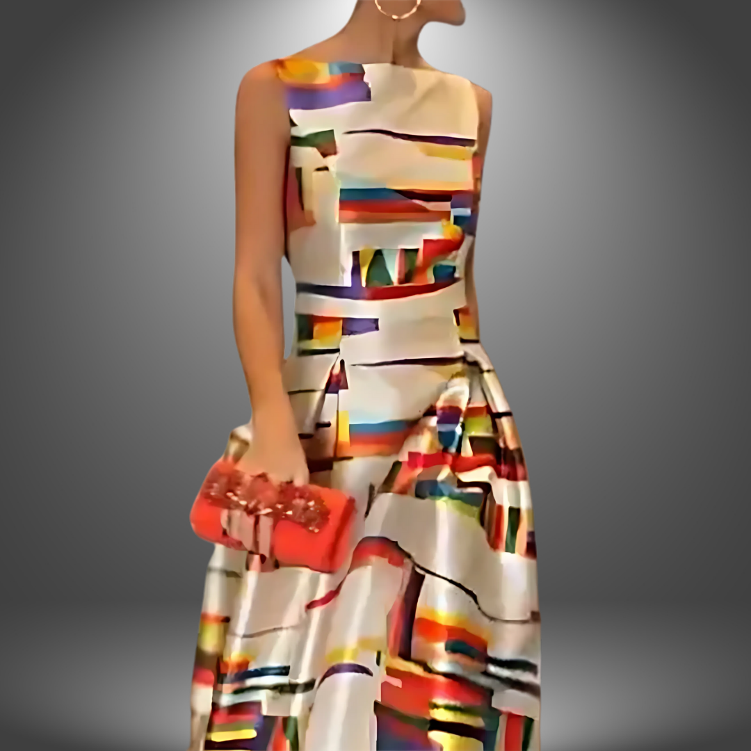 Ärmelloses Damen-Maxikleid in A-Linie