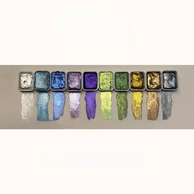 Mineral-Farbpigmente für Aquarell, in 20 Farben