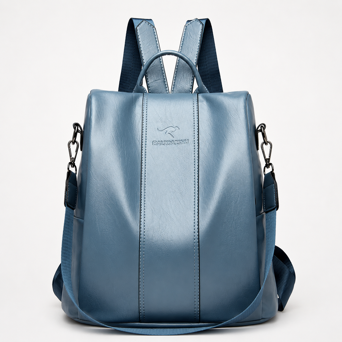 Wandelbarer Damen-Lederrucksack und Schultertasche