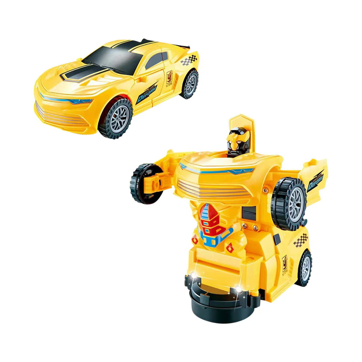 Verwandelbares Roboter-Spielzeugauto für Kinder mit Hinderniserkennung