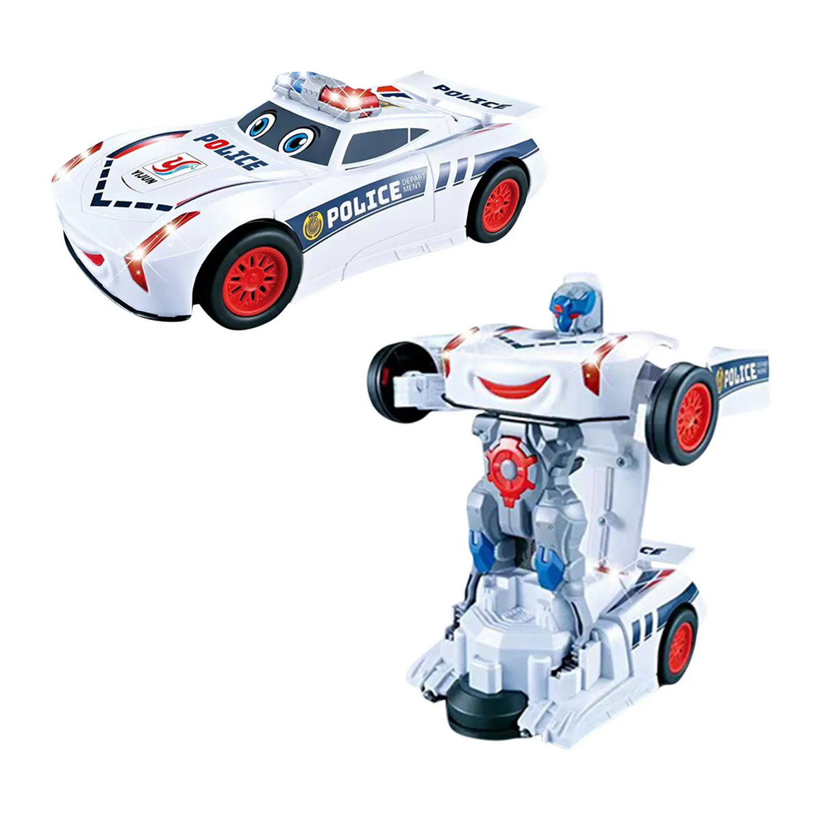 Verwandelbares Roboter-Spielzeugauto für Kinder mit Hinderniserkennung