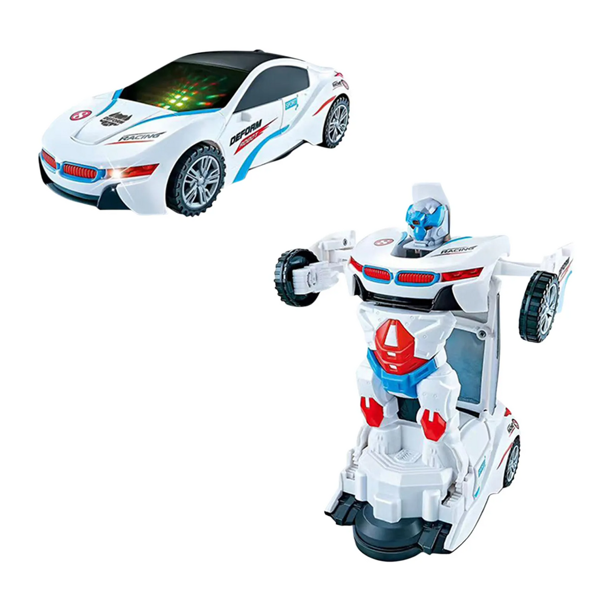 Verwandelbares Roboter-Spielzeugauto für Kinder mit Hinderniserkennung