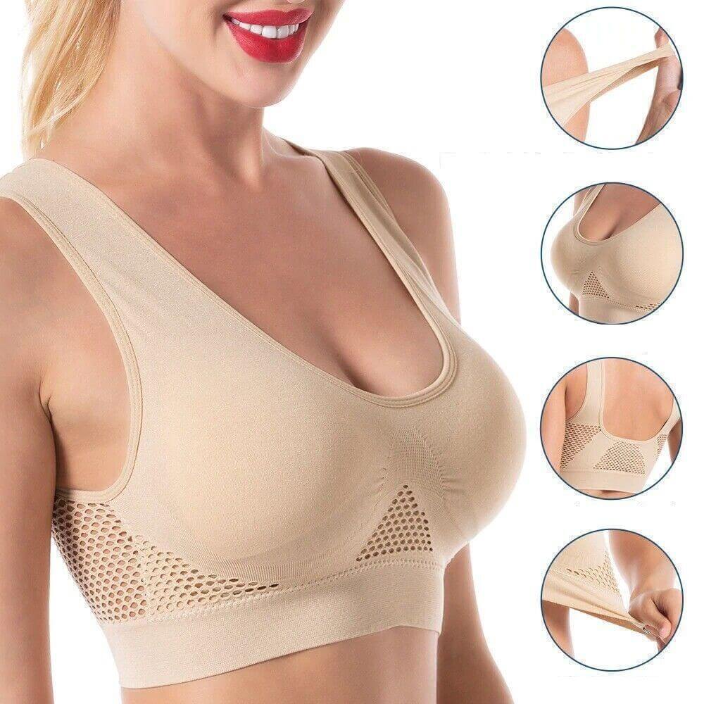 Atmungsaktiver Mesh-Sport-BH