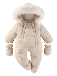 Baby-Schlafoverall – Luxuriöser Winter-Kapuzenoverall für die kühleren Monate