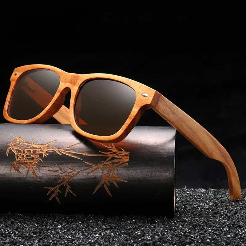 Bambus-Holzsonnenbrille