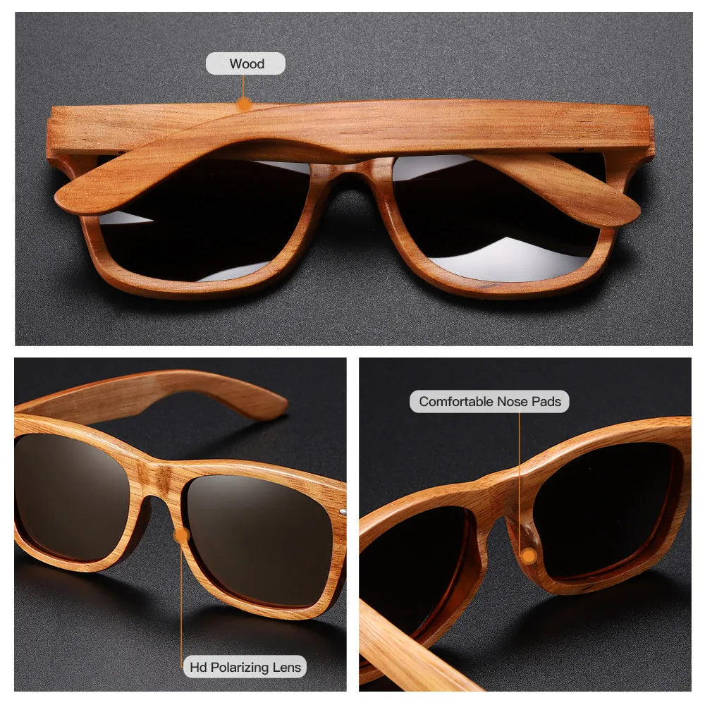 Bambus-Holzsonnenbrille