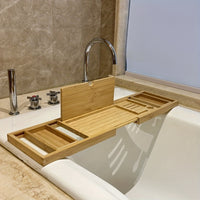Badewannenablage aus Bambus