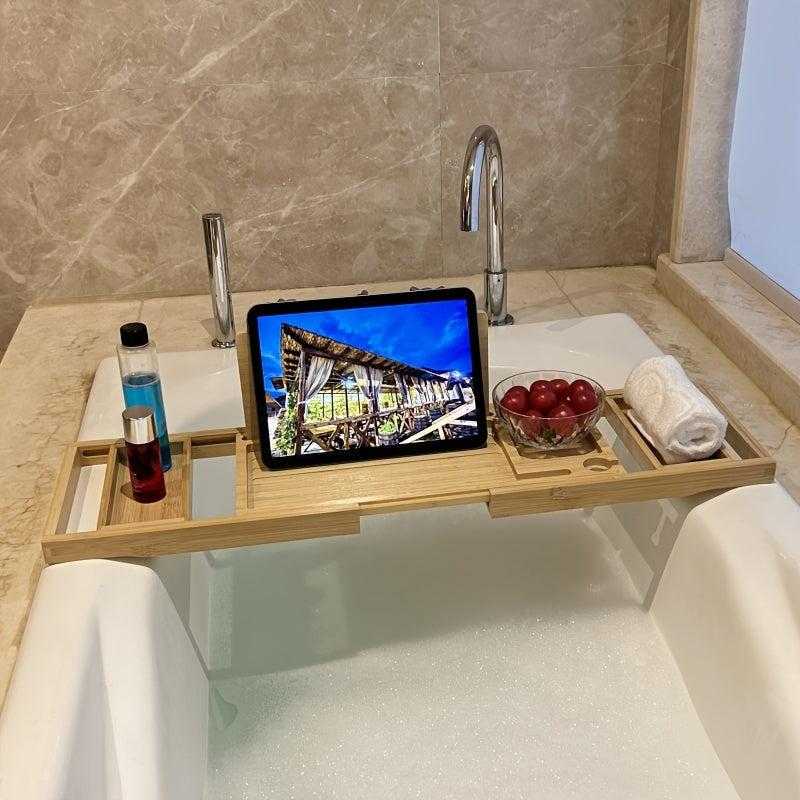 Badewannenablage aus Bambus