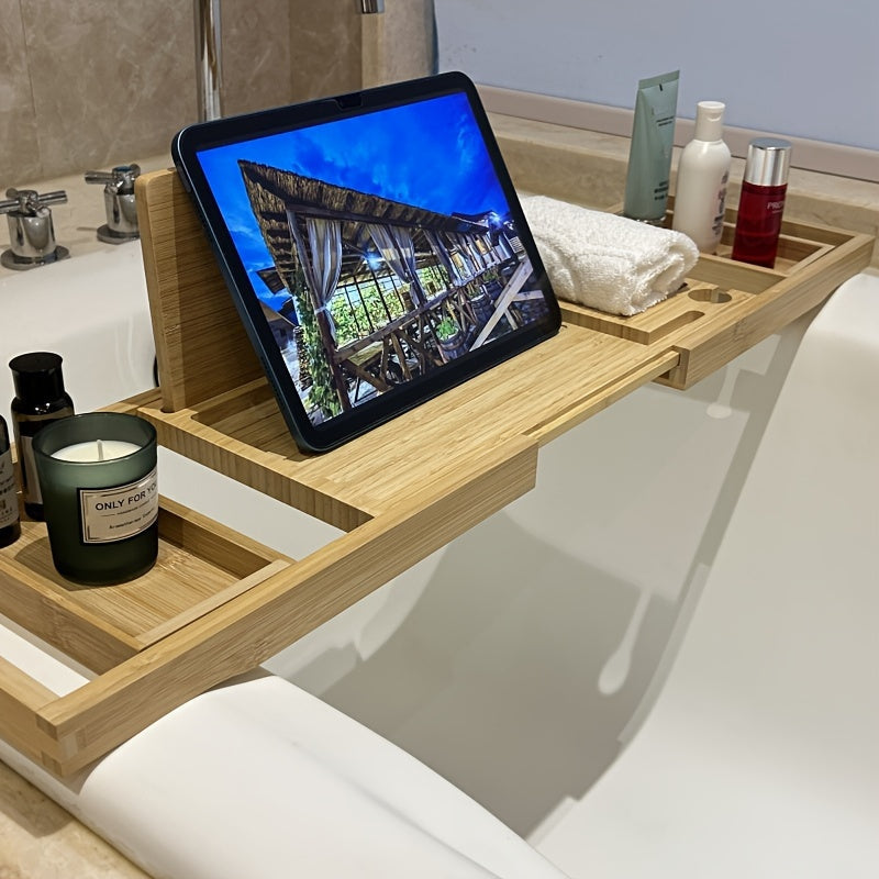Badewannenablage aus Bambus