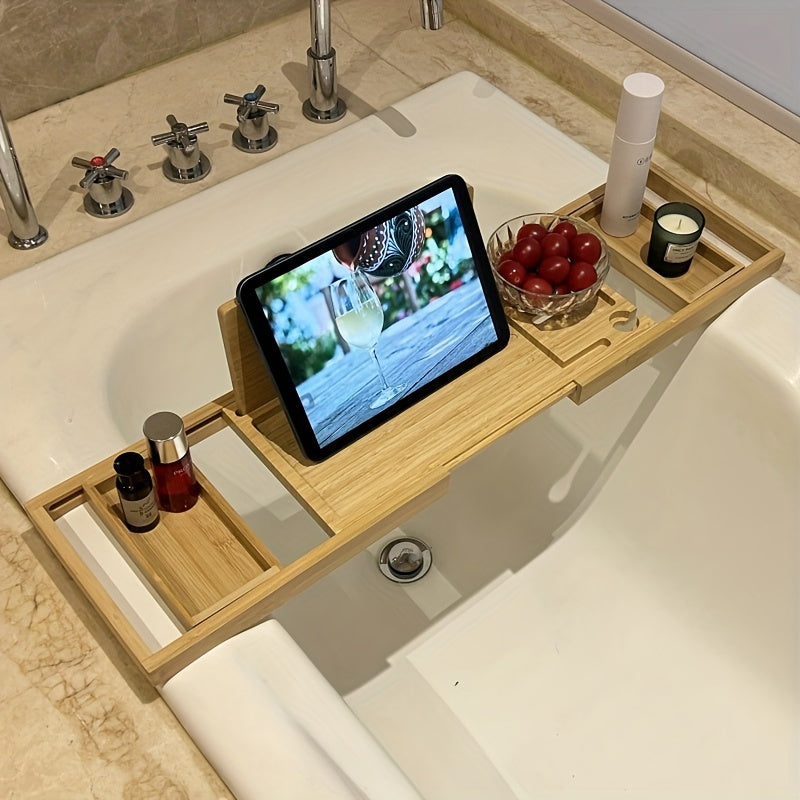 Badewannenablage aus Bambus