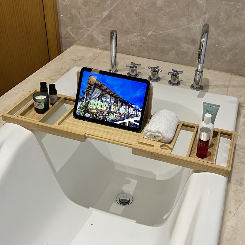 Badewannenablage aus Bambus