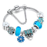 Pfirsichblüten-Charm-Armband | Elegantes und feines Design
