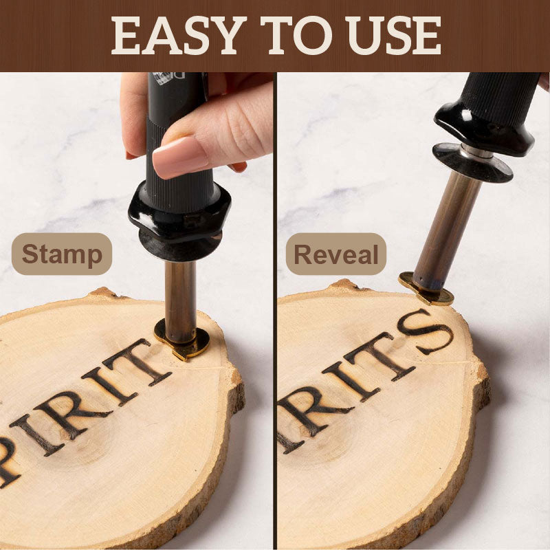 DIY-Set zum Brennen und Schnitzen von Buchstaben und Zahlen