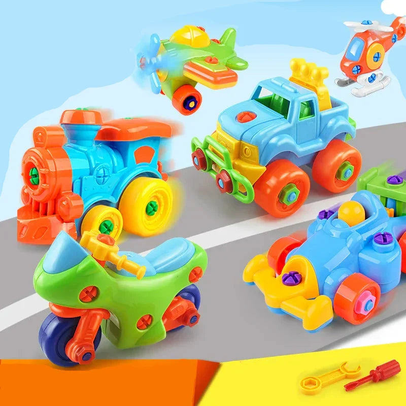 DIY Fahrzeug-Bauset für Kinder - Spielzeugauto zum Schrauben und Zusammenbauen