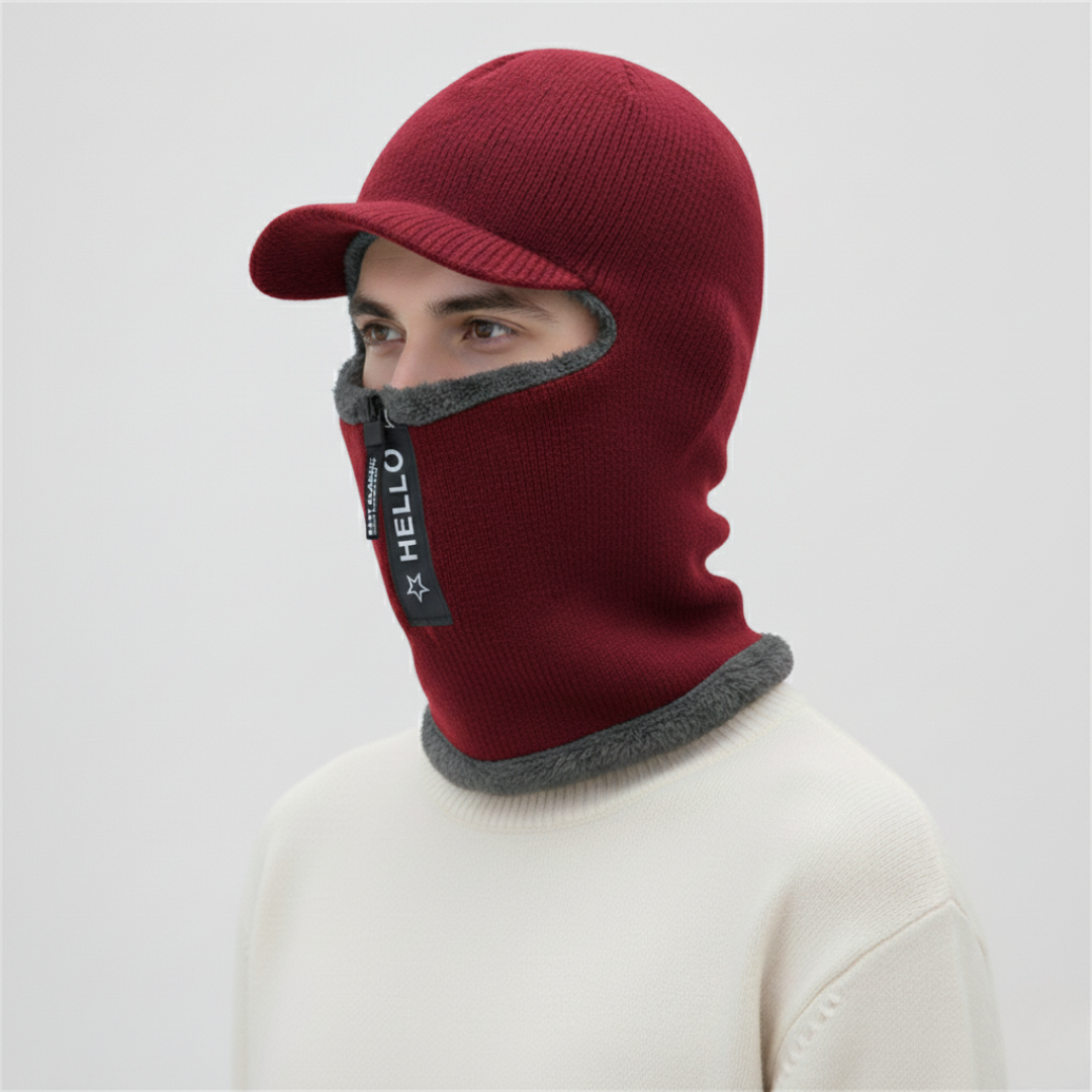 Gefütterte Strick-Balaklava